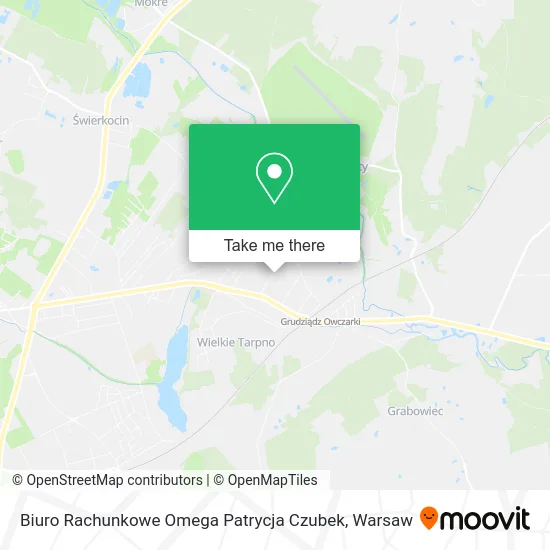 Карта Biuro Rachunkowe Omega Patrycja Czubek