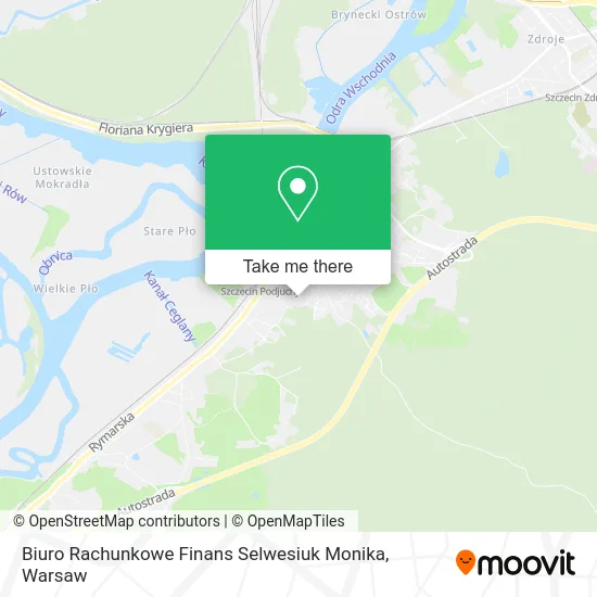 Карта Biuro Rachunkowe Finans Selwesiuk Monika