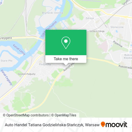 Auto Handel Tatiana Godzielińska-Stańczyk map