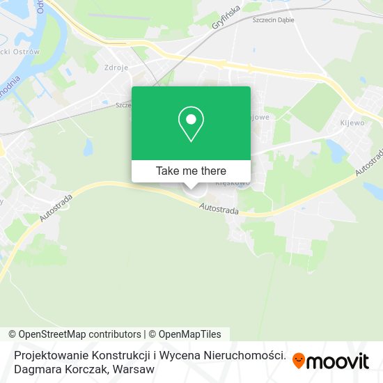 Projektowanie Konstrukcji i Wycena Nieruchomości. Dagmara Korczak map