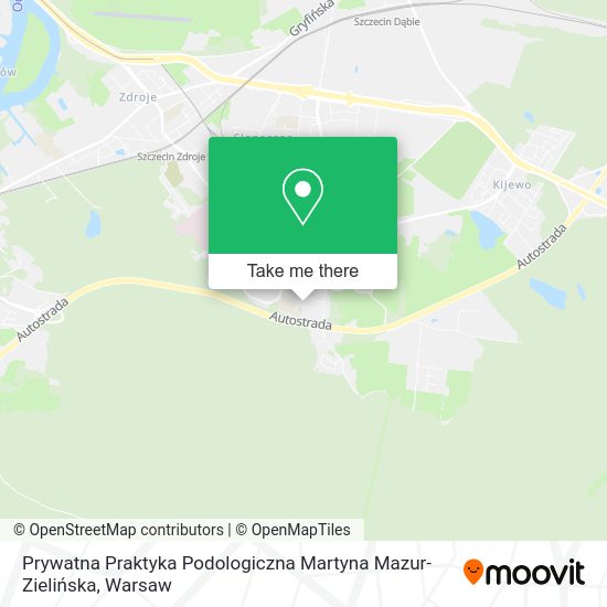 Prywatna Praktyka Podologiczna Martyna Mazur-Zielińska map