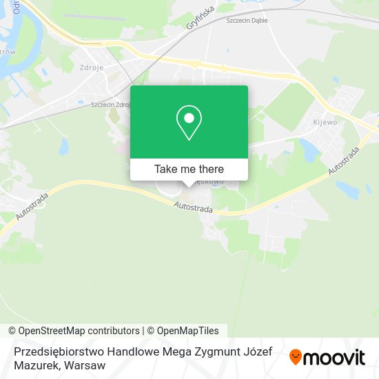 Przedsiębiorstwo Handlowe Mega Zygmunt Józef Mazurek map