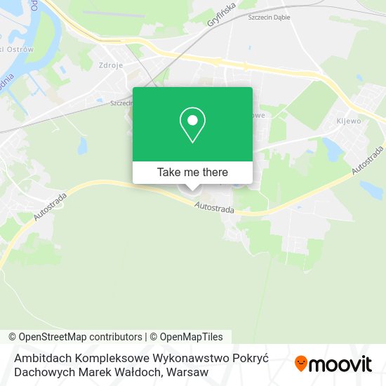 Ambitdach Kompleksowe Wykonawstwo Pokryć Dachowych Marek Wałdoch map