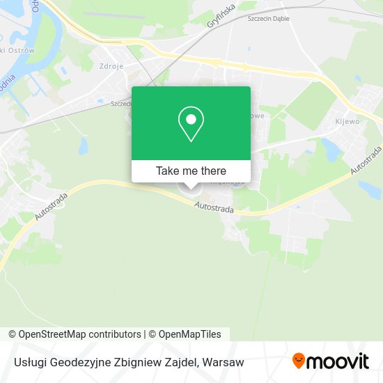 Usługi Geodezyjne Zbigniew Zajdel map