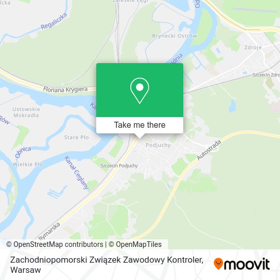 Zachodniopomorski Związek Zawodowy Kontroler map