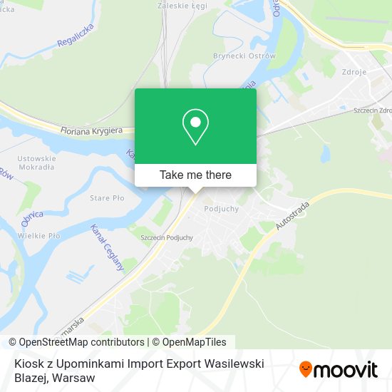 Kiosk z Upominkami Import Export Wasilewski Blazej map