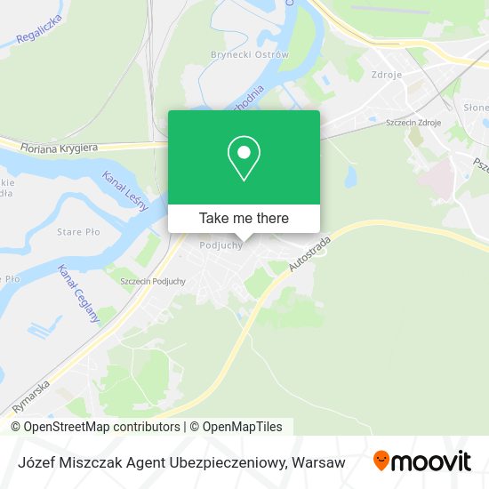 Józef Miszczak Agent Ubezpieczeniowy map