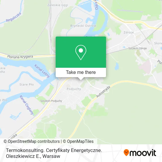 Карта Termokonsulting. Certyfikaty Energetyczne. Oleszkiewicz E.