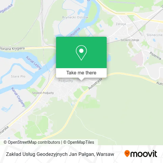Zakład Usług Geodezyjnych Jan Pałgan map