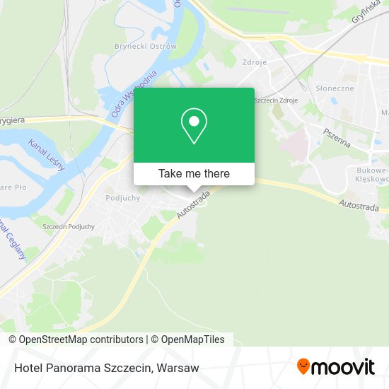 Hotel Panorama Szczecin map