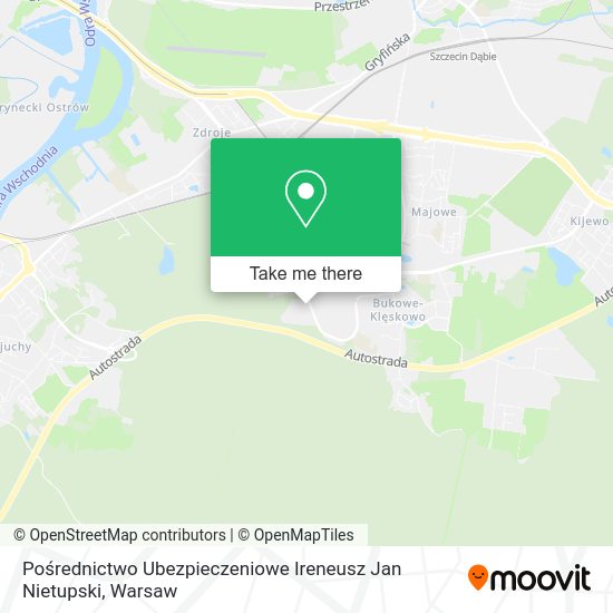 Pośrednictwo Ubezpieczeniowe Ireneusz Jan Nietupski map