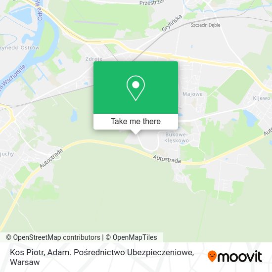 Kos Piotr, Adam. Pośrednictwo Ubezpieczeniowe map