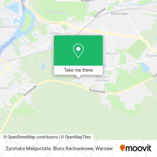 Życińska Małgorzata. Biuro Rachunkowe map