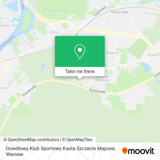 Osiedlowy Klub Sportowy Kasta Szczecin Majowe map