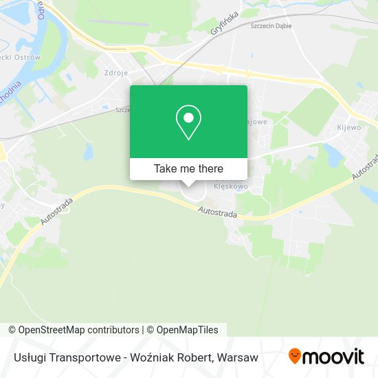 Usługi Transportowe - Woźniak Robert map