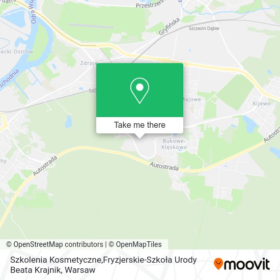 Szkolenia Kosmetyczne,Fryzjerskie-Szkoła Urody Beata Krajnik map