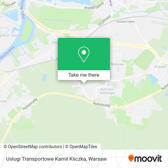 Usługi Transportowe Kamil Kliczka map