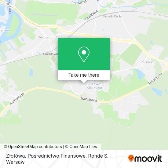 Złotówa. Pośrednictwo Finansowe. Rohde S. map