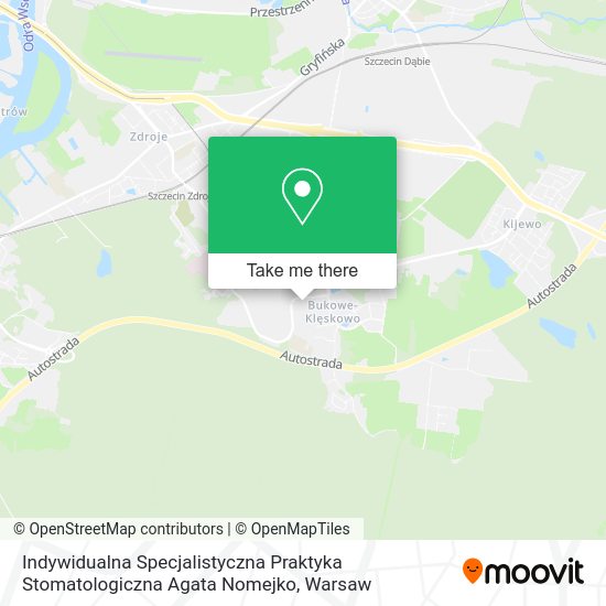 Indywidualna Specjalistyczna Praktyka Stomatologiczna Agata Nomejko map