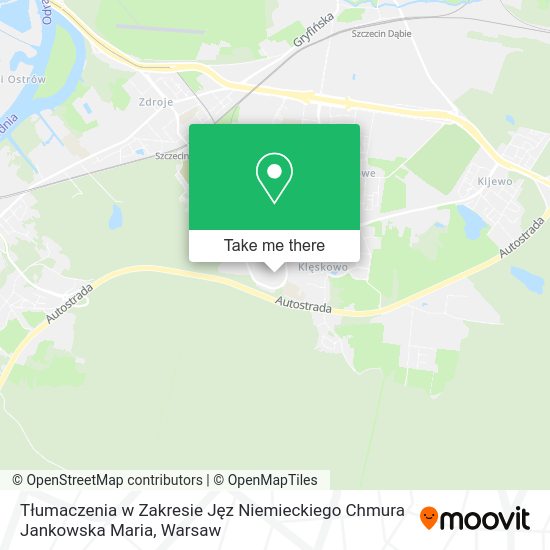 Tłumaczenia w Zakresie Jęz Niemieckiego Chmura Jankowska Maria map