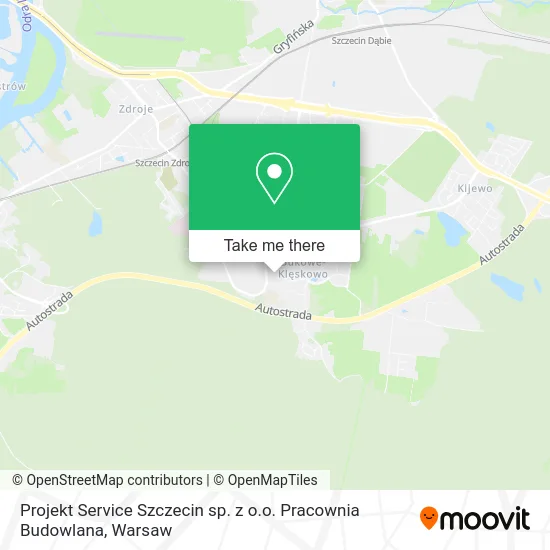 Карта Projekt Service Szczecin sp. z o.o. Pracownia Budowlana