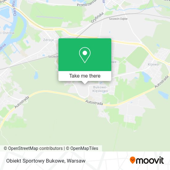 Obiekt Sportowy Bukowe map