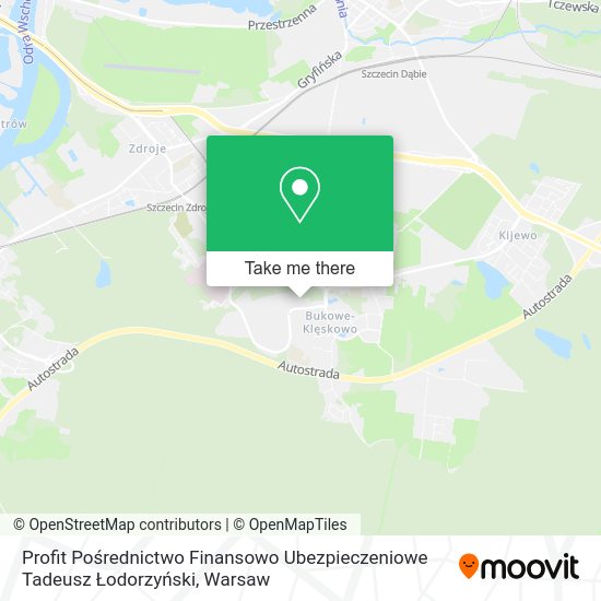 Profit Pośrednictwo Finansowo Ubezpieczeniowe Tadeusz Łodorzyński map