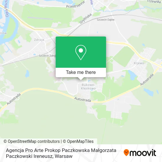 Карта Agencja Pro Arte Prokop Paczkowska Małgorzata Paczkowski Ireneusz