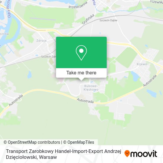 Карта Transport Zarobkowy Handel-Import-Export Andrzej Dzięciołowski