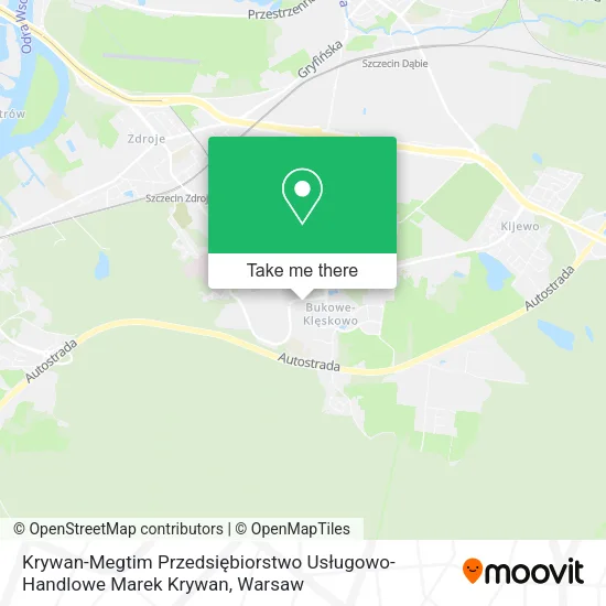 Krywan-Megtim Przedsiębiorstwo Usługowo-Handlowe Marek Krywan map
