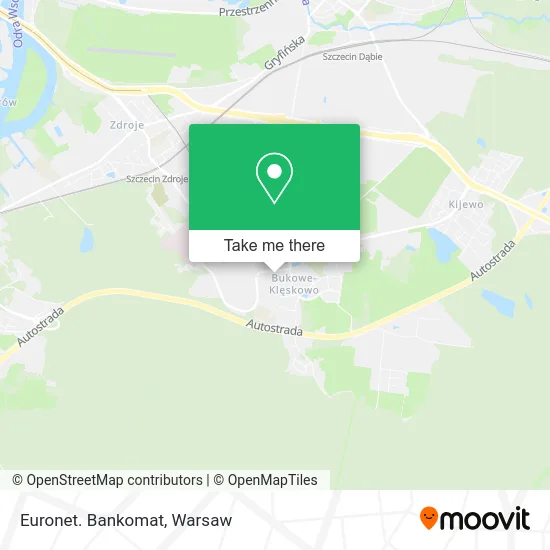 Euronet. Bankomat map