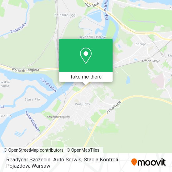 Readycar Szczecin. Auto Serwis, Stacja Kontroli Pojazdów map