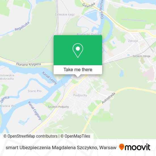 smart Ubezpieczenia Magdalena Szczykno map