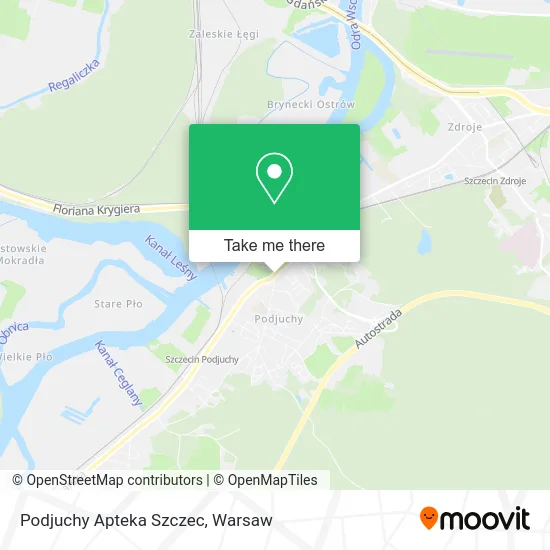 Карта Podjuchy Apteka Szczec