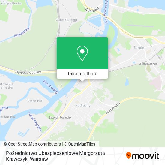 Pośrednictwo Ubezpieczeniowe Małgorzata Krawczyk map