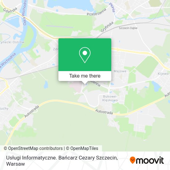 Usługi Informatyczne. Bańcarz Cezary Szczecin map