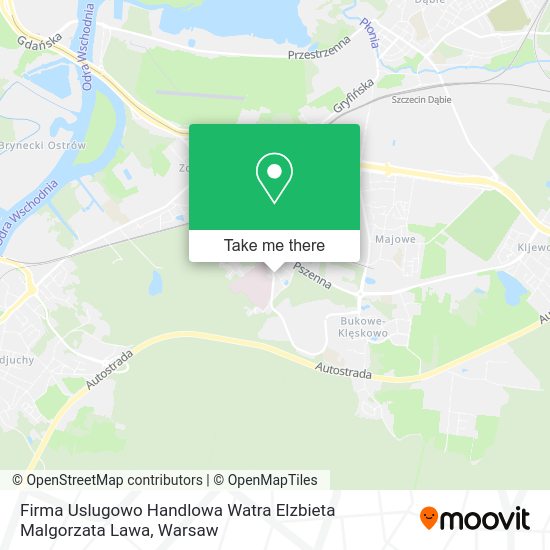 Firma Uslugowo Handlowa Watra Elzbieta Malgorzata Lawa map