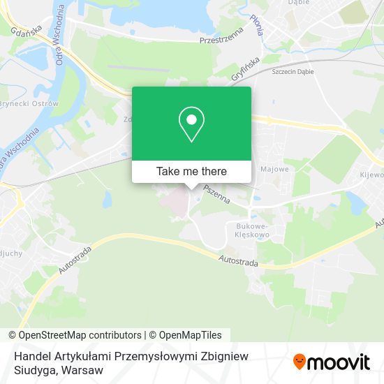 Handel Artykułami Przemysłowymi Zbigniew Siudyga map