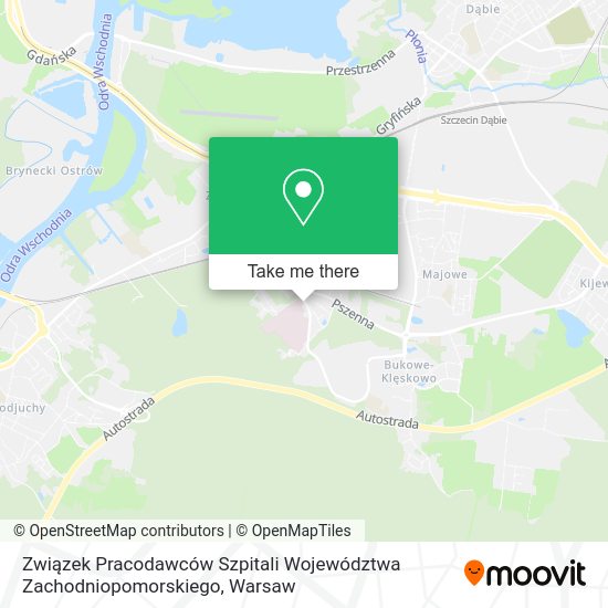 Związek Pracodawców Szpitali Województwa Zachodniopomorskiego map