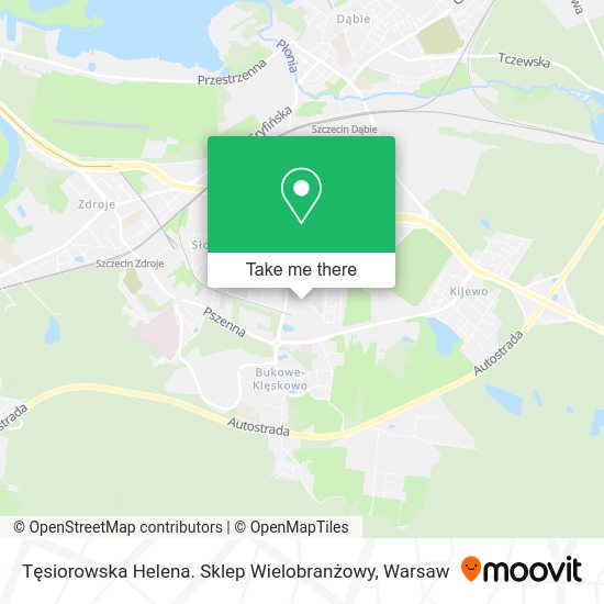 Tęsiorowska Helena. Sklep Wielobranżowy map