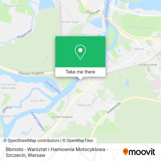 Bbmoto - Warsztat i Hamownia Motocyklowa - Szczecin map