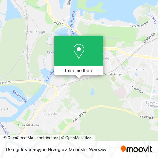 Usługi Instalacyjne Grzegorz Moliński map