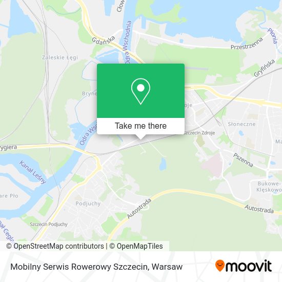 Mobilny Serwis Rowerowy Szczecin map