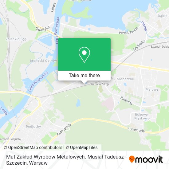 Mut Zakład Wyrobów Metalowych. Musiał Tadeusz Szczecin map