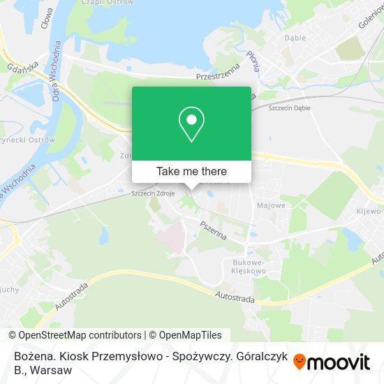 Bożena. Kiosk Przemysłowo - Spożywczy. Góralczyk B. map