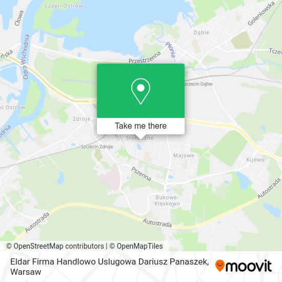 Eldar Firma Handlowo Uslugowa Dariusz Panaszek map
