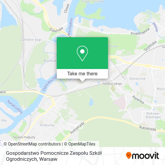 Gospodarstwo Pomocnicze Zespołu Szkół Ogrodniczych map