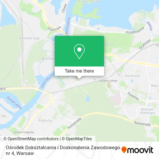 Карта Ośrodek Dokształcania i Doskonalenia Zawodowego nr 4