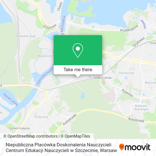 Niepubliczna Placówka Doskonalenia Nauczycieli Centrum Edukacji Nauczycieli w Szczecinie map