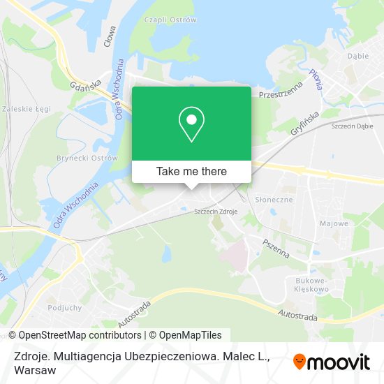 Zdroje. Multiagencja Ubezpieczeniowa. Malec L. map